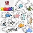 Under The Sea Cookie Cutters 11-Pc. Set Made in USA by Ann Clark, Shark, Whale, Fish, Mermaid Tail, Sea Turtle and more