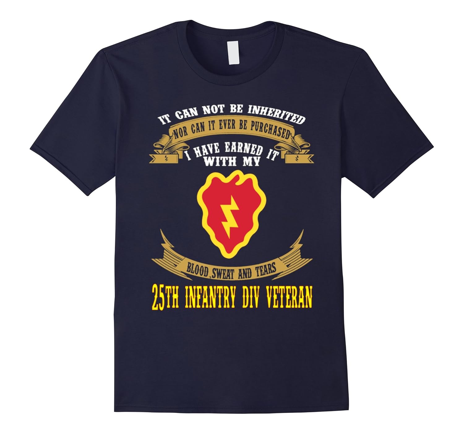 25th Infantry Division Veteran - Forever The Title Tshirt-ANZ