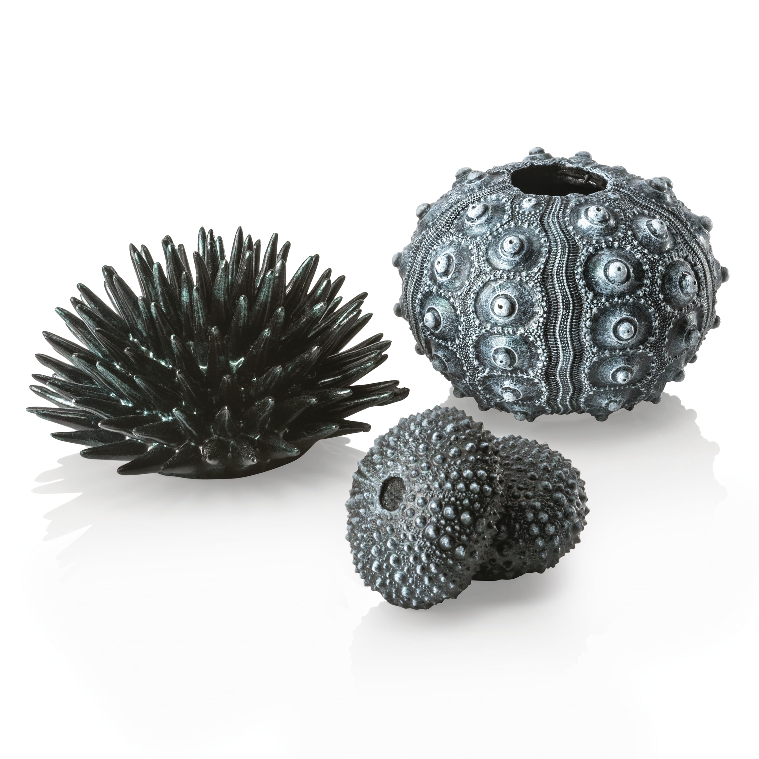 biOrb Fish Tank Decorations, Sea Urchin Aquarium Ornament Set (3 x Black), Beautiful Detailed Artificial Fish Tank Accessories To Add Colour, Natural-Looking Aquarium Decor For Scenic Background