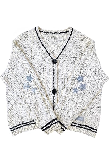 Long Sleeve Cardigan Knitwear Button 