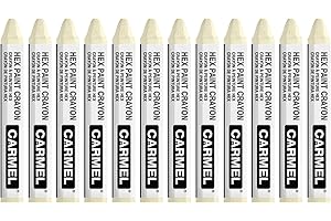 Carmel Hex Paint Crayon, Box of 12 (White)