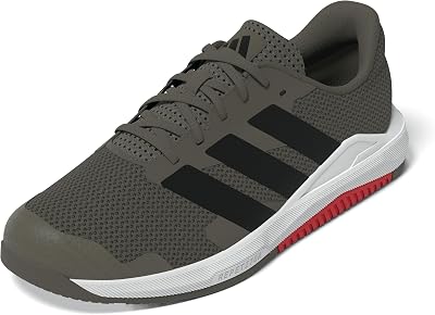 Uomo Dropset Base Training Shoes, Olive Strata/Core Black/Pure Ruby, 42 EU