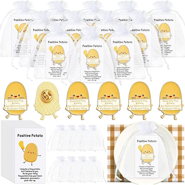 100 Sets Inspirational Potato Gifts, Mini Potatoes In A Bag Staff