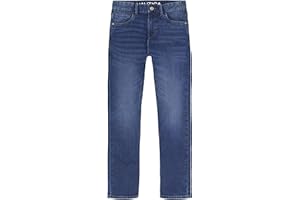 Nautica Boys Classic Fit Straight Leg Denim Jeans, 5-Pocket Style, Zipper Fly & Button Closure