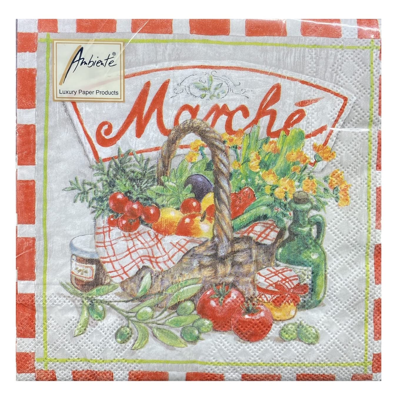 Paper Napkins Lunch Festival Party Approx. 33 x 33 cm Every Day Every Occasion Spring Summer Market