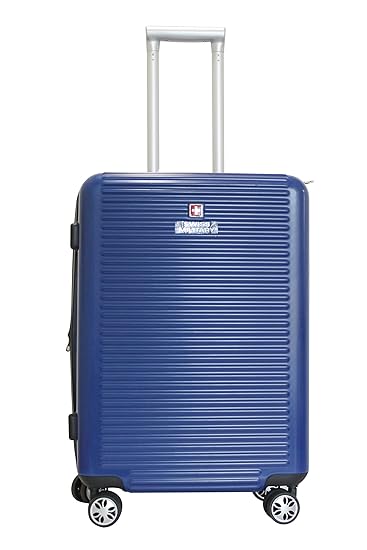 Swiss Military Polycarbonate 67.5 cms Blue Hardsided Suitcase (HTL8)