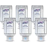 Purell Advanced Hand Sanitizer Gel ES1 Push-Style Hand Sanitizer Dispenser, 450 mL refill bottle (Pack of 6) – 4450-06
