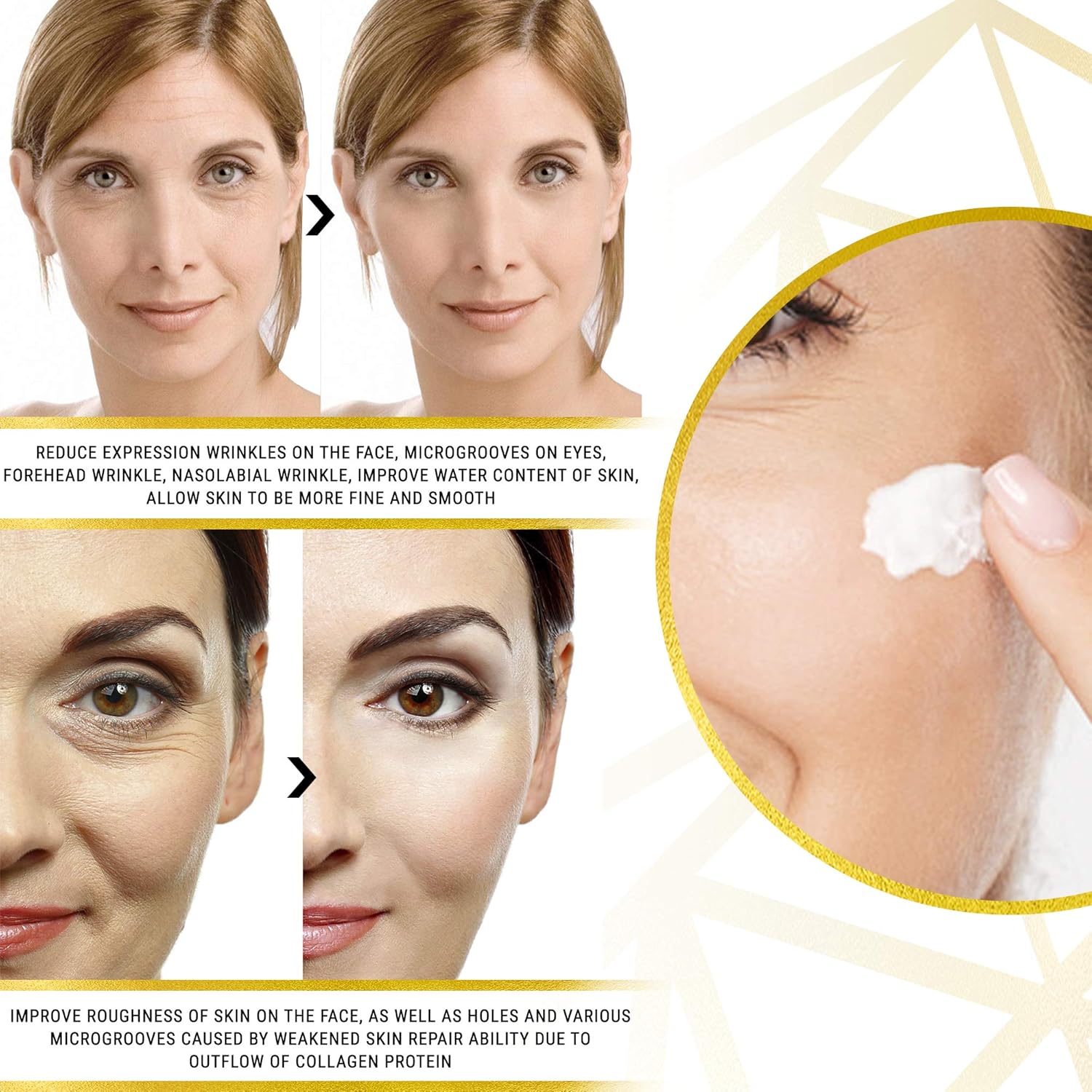 Neck Firming Cream, Anti Aging Moisturizer, Skin Tightening and Crepe Skin Repair Cream, Double Chin Reducer 2 Fl Oz.: Beauty