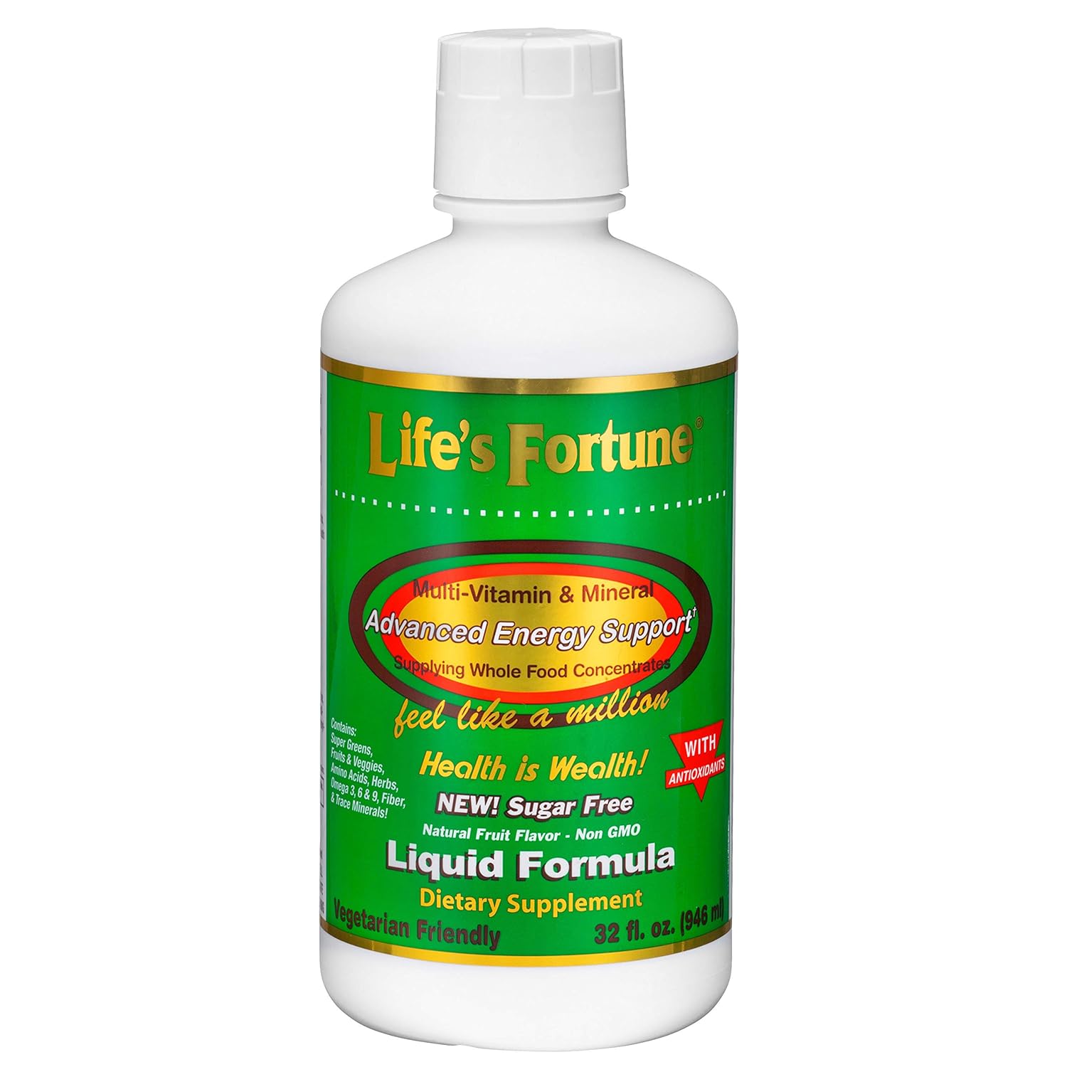 Life’s Fortune Whole Food Multivitamin Liquid 32 Fl Oz, All