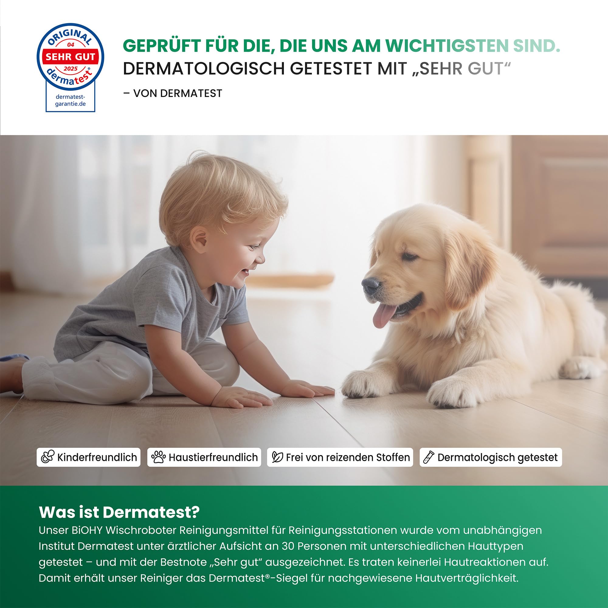 BiOHY Wischroboter Reiniger für Station mit Frischeduft (1L) | Bodenreiniger Wischroboter & Reinigungsmittel für Saugwischer und Saugroboter Konzentrat für Parkett, Fliesen & Hartböden 6