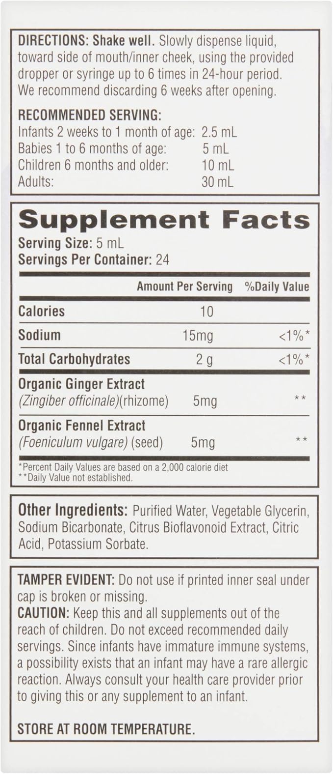 parents choice gripe water ingredients