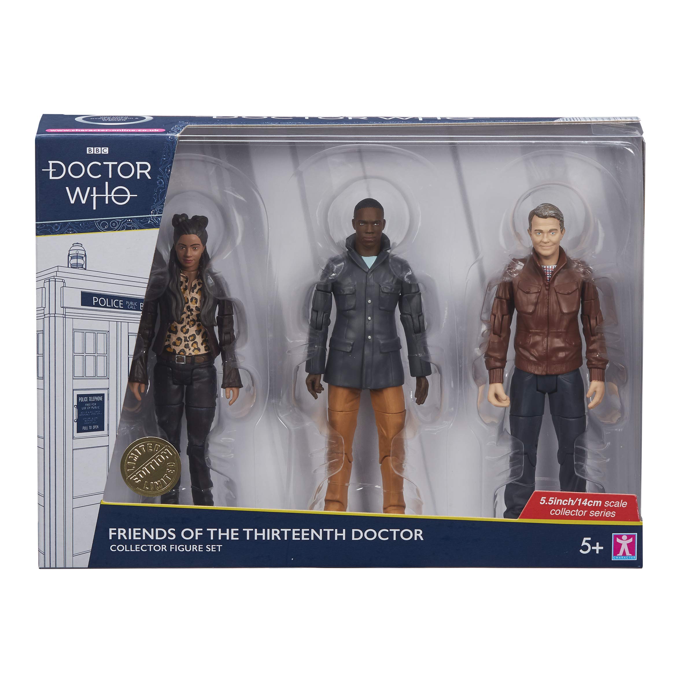 Doctor Who Friends of the Thirteenth Doctor Collector Figure Set,07245RPD