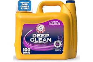 ARM & HAMMER™ Deep Clean Odor Formula Liquid Laundry Detergent, Laundry Odor Remover, Radiant Burst Scent, 150 Fl Oz, 100 Loads