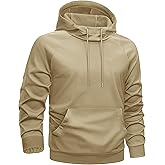 TACVASEN Sweatshirts for Mens Hoodies Fleece Lined Pullover Athletic Casual Lightweight Workout High Collar with Pockets