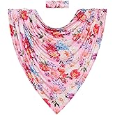 Posh Peanut Swaddle Blanket + Headband Set - Soft Newborn Swaddle Doubles As a Stroller, Receiving Blanket, and Nursing Cover - Matching Baby Swaddles & Headbands for Everyday