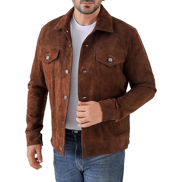 A1 FASHION GOODS Mens Bomber Leather Jacket Classic Blouson