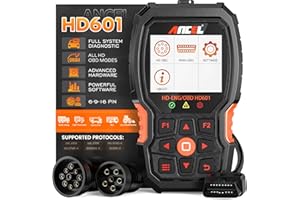 ANCEL Heavy Duty Truck Scanner HD601 PRO All System Diesel Diagnostic Scan Tool Fit for Cummins Detroit Freightliner Internat