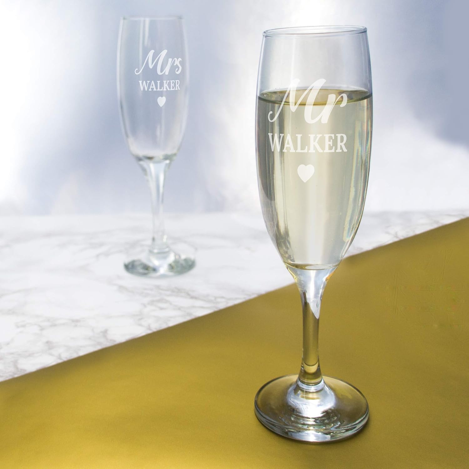 personalised mr and mrs glasses