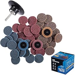 S SATC 46PCS Sanding Discs 2 Inch Roll Lock Quick