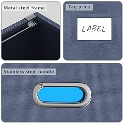 DYWMM Hanging File Box with Lid, Set of 2 Filing