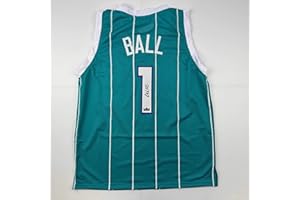 HOFSM.COM HALL OF FAME SPORTS MEMORABILIA Facsimile Autographed LaMelo Ball Charlotte Teal Reprint Laser Auto Basketball Jersey Size Men's XL