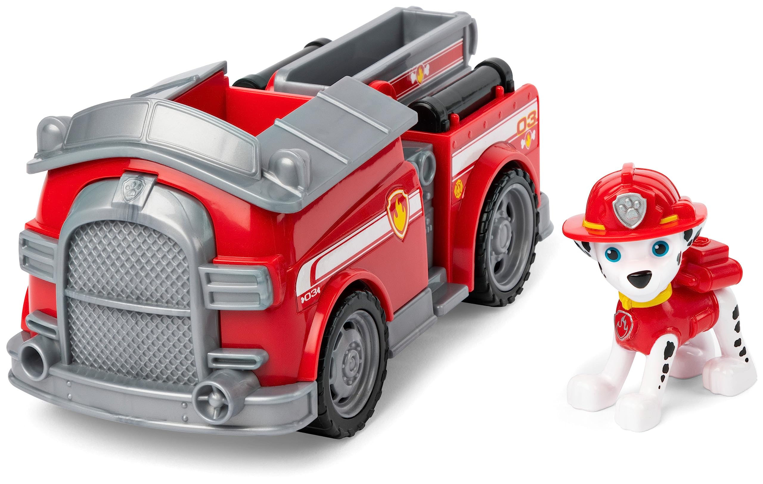 Paw Patrol, Marshall’s Fire Engine Vehicle with Collectible Figure, for Kids Aged 3 Years and Over