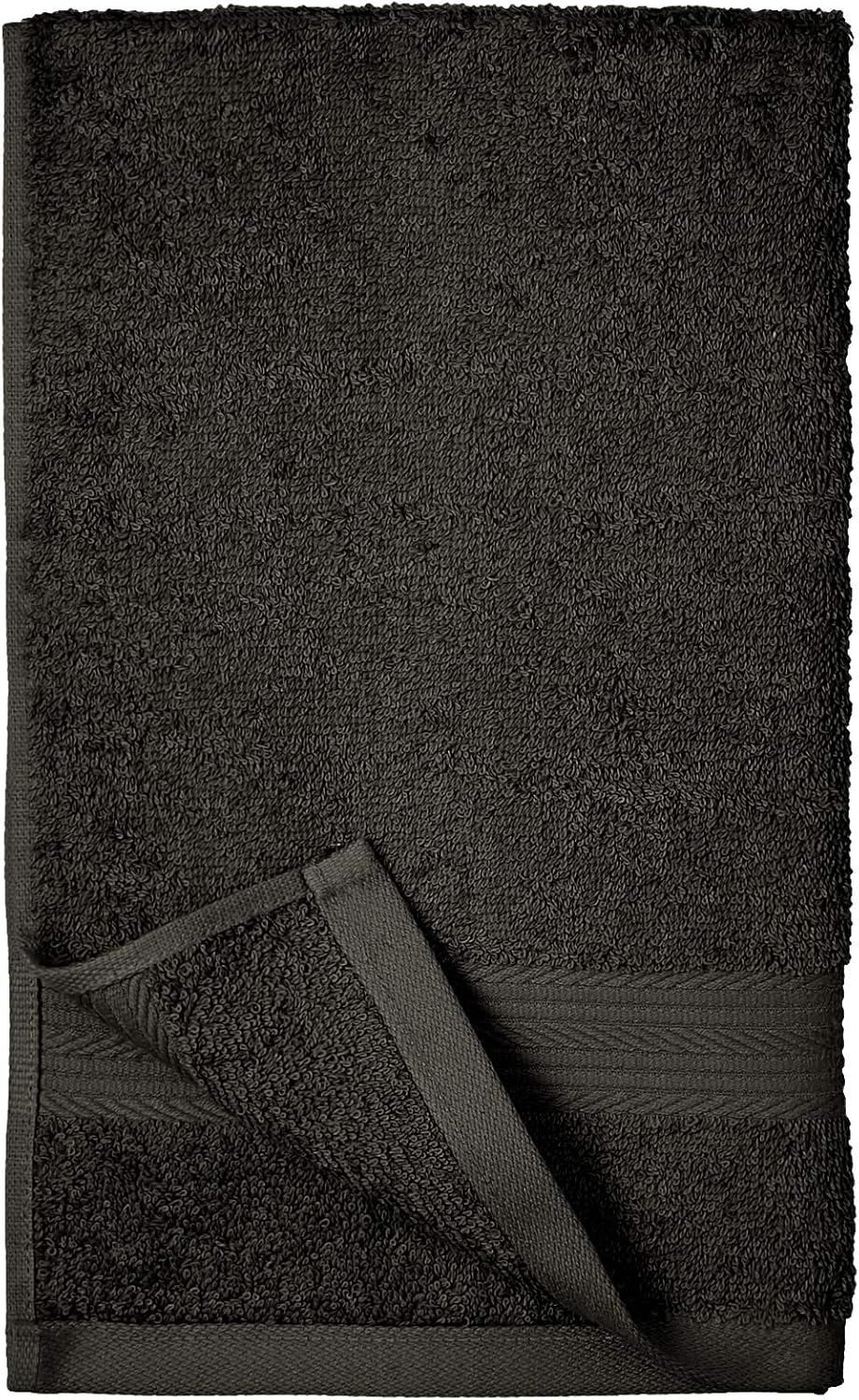 Basics 6-Piece Fade-Resistant Bath Towel Set - Navy Blue: Home & Kitchen