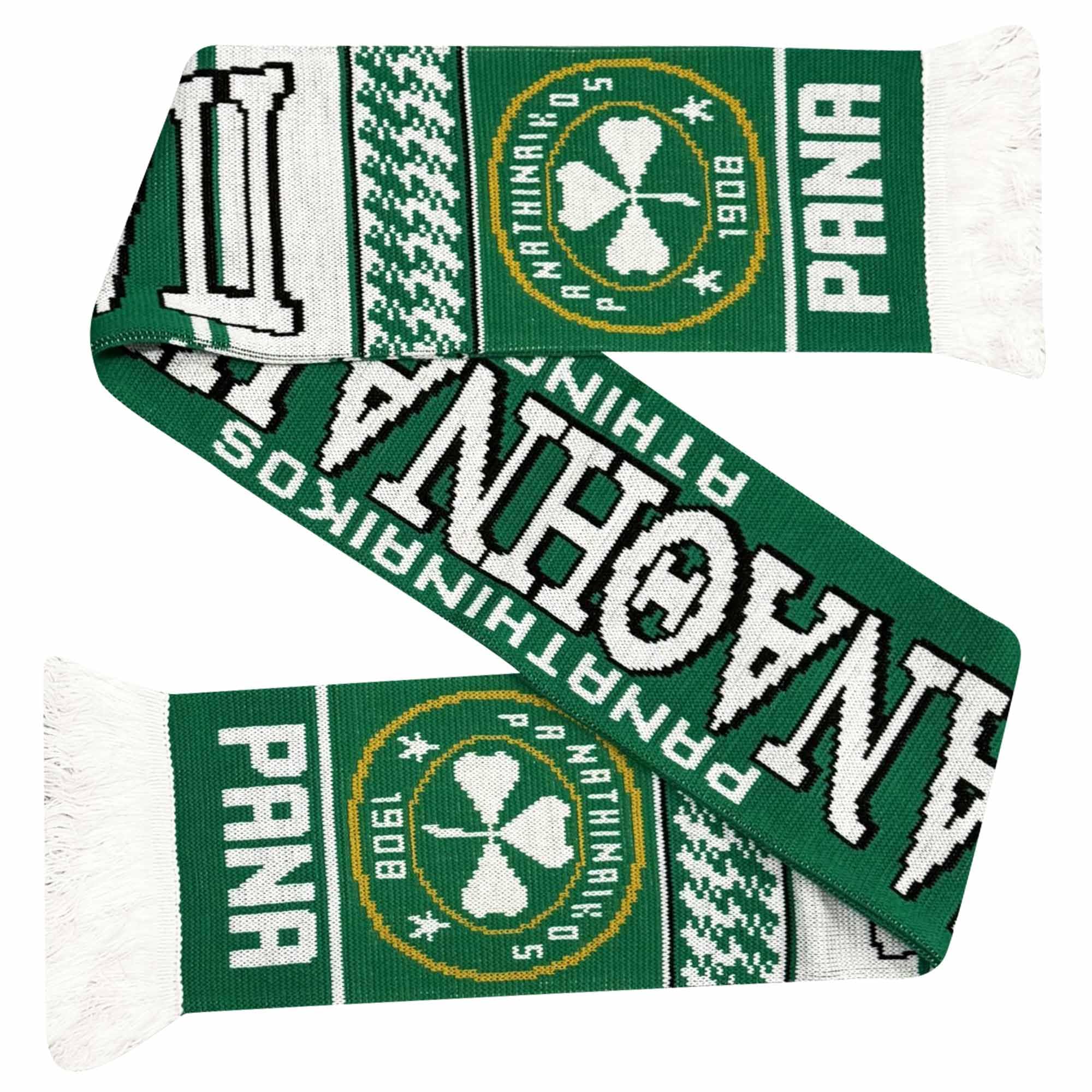 Panathinaikos FC Football Crest Fans Scarf (100% Acrylic)