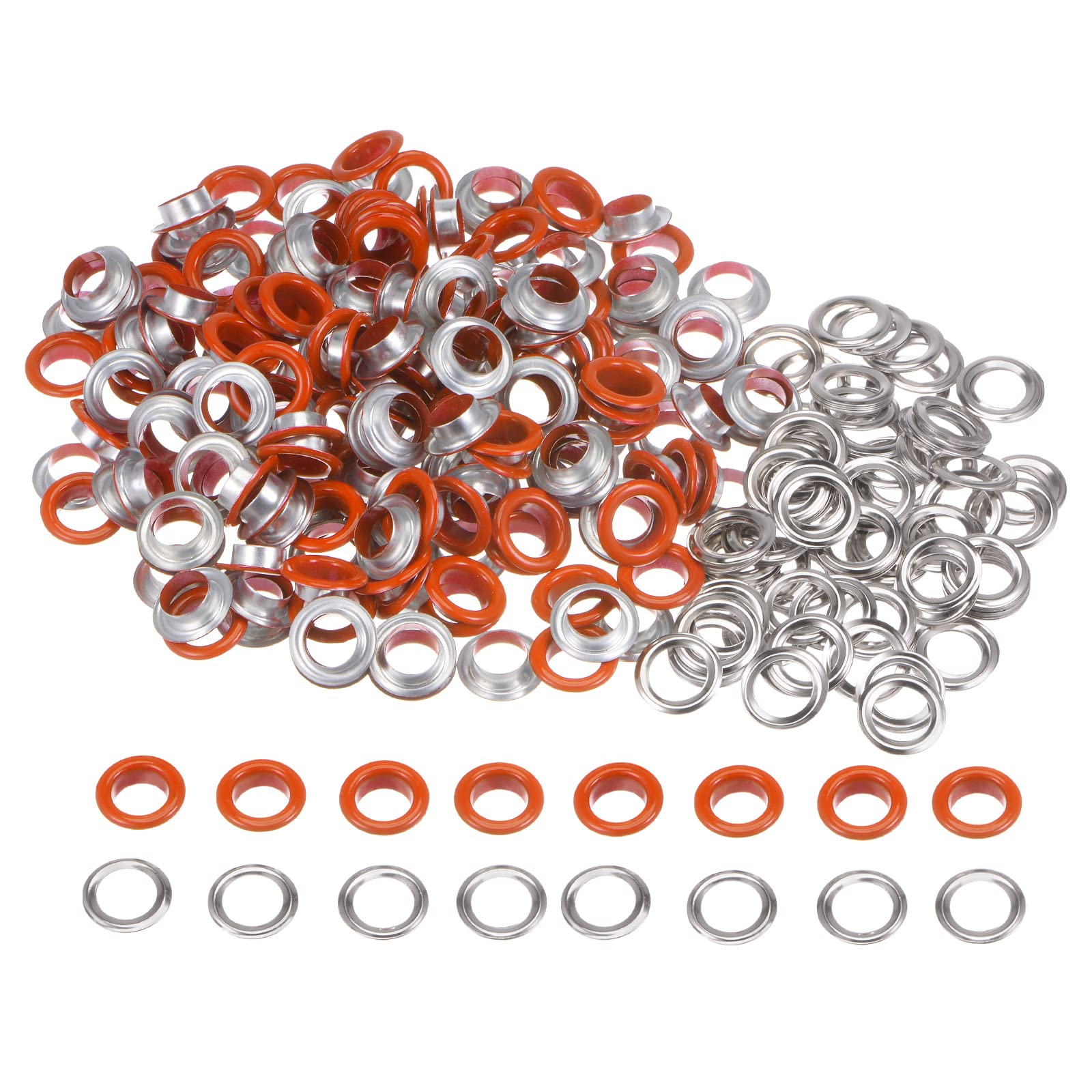 HARFINGTON 200 Set Color Round Grommets 10mm