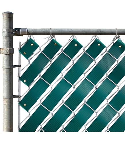 White Mounting Bracket For Chain Link Fence – View Blocking Privacy Tape Weave