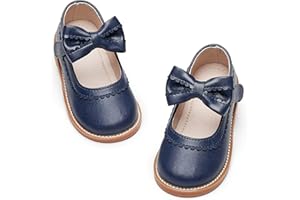 Kiderence Toddler Girls Mary Jane Dress Shoes Little Girls School Oxford Flats