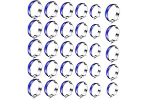 Yinkin 30 Pcs Mood Rings Bulk Size 6-10 Vintage Mixed Color Changing Emotion Rings Sensitive Mood Jewelry Women Men Gifts Birthday Party Favors Costume Props