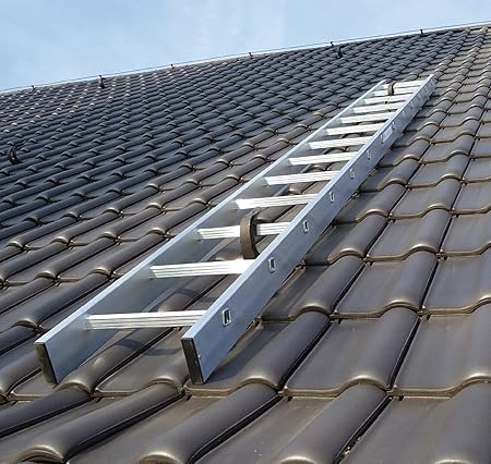 Kaminkehrerleiter Dachleiter Aluminium 20 Sprossen 5,60m