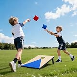 simpa Portable Cornhole Outdoor Game Set 90x60 cm 3x2 ft with 8 Bags view 6