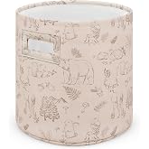 Sorrel + Fern Nursery Storage Basket, 13x13 in, Collapsible (Magic Forest) | Fabric Toy Bin, Organizer for Playroom &amp; Nursery, Gender Neutral, Soft, Collapsible, Nursery Decor