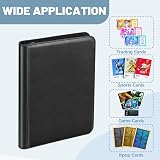 Lictin Card Album Binder 504 Pockets Side Loading Leather Zipper 28 Pages Black view 6