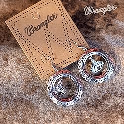 Wrangler Western Earrings Jewelry for Women Cowgirl