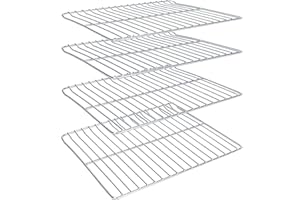 Hisencn Stainless Steels Cooking Grate for Masterbuilt Electric Smoker 30 Inch, 4 Pack 14.6" x 12.2" Grill Grate for Masterbuilt MB20071117 Smoker Grates Replacement Parts