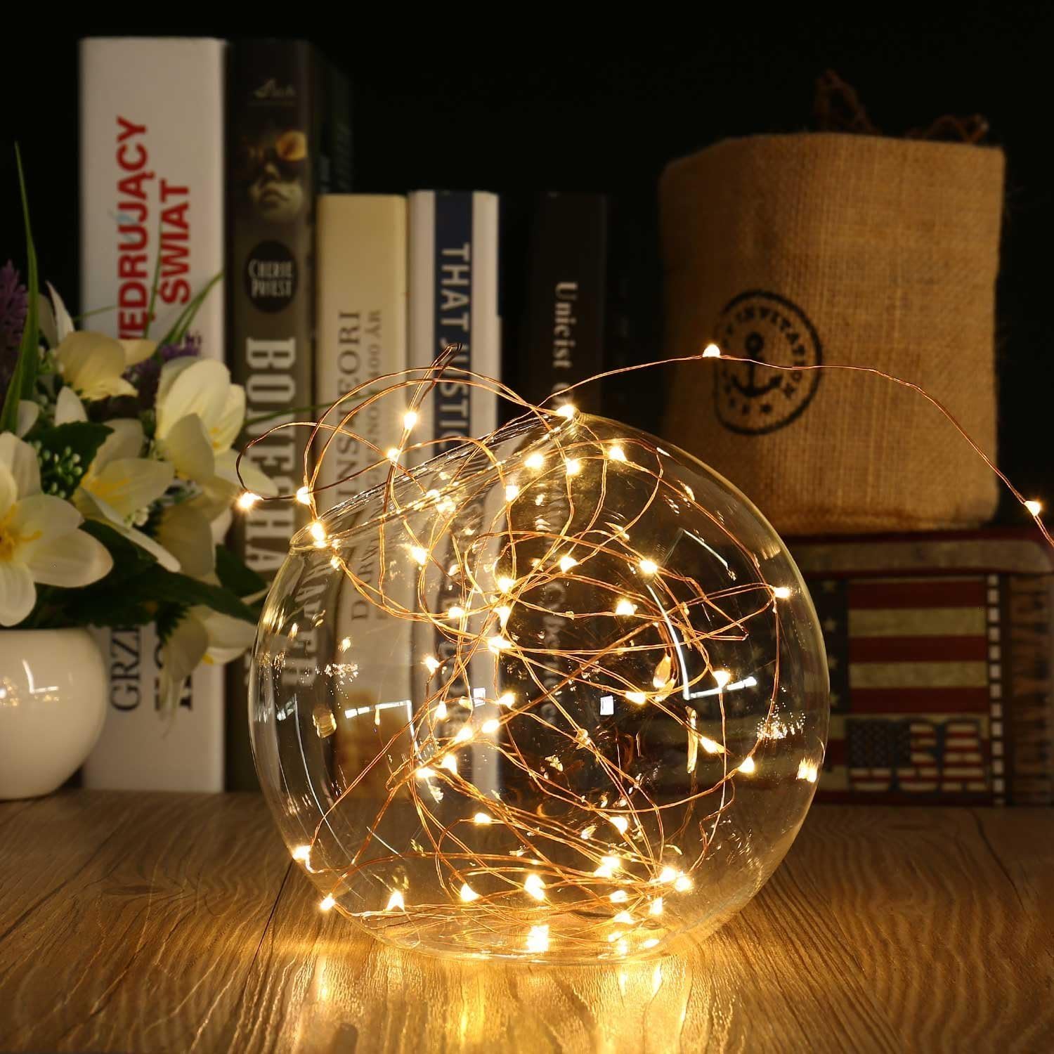 Tuokay Solar Garden Lights 22m 200 LED 8 Twinkling Modes Copper Wire Fairy Lights - Image 5