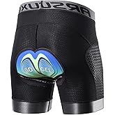 ARSUXEO Mens Cycling Underwear 3D Gel Padded Bike Shorts for Men Biking Shorts Bicycle Liner