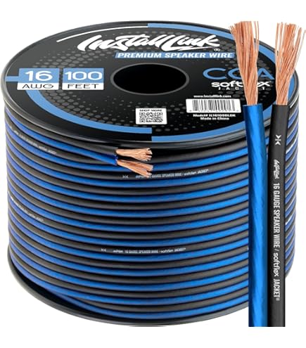La Zona De Cables Swc14 – 250 Transparente, 250 ', 14 Gauge, AWG Cable De Alambre Del Altavoz Para Coche De Audio Para