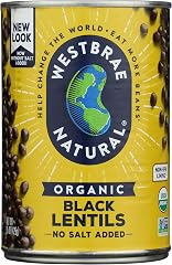 Westbrae Natural, Lentils Black Organic, 15 Ounce