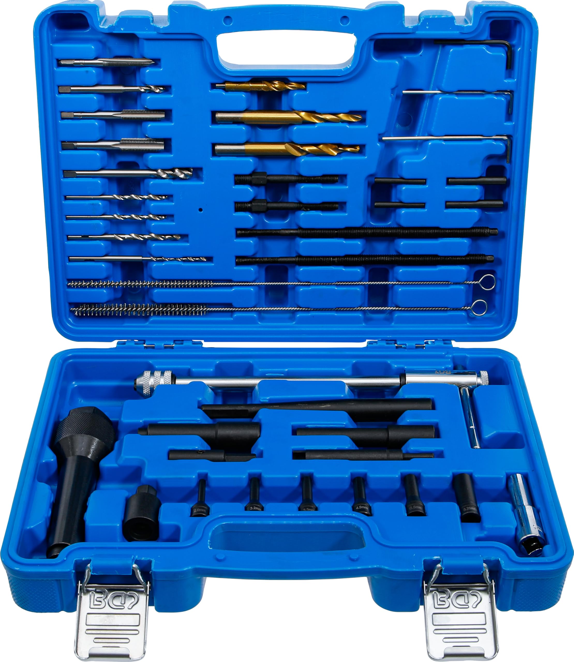 BGS 9565 | Glow Plug Removal and Thread Repair Set | M8, M10 | 41 pcs.