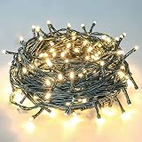 SHATCHI 1000 LEDs Fairy String Lights 55m Warm White Green Cable 8 Modes UK Plug view 7
