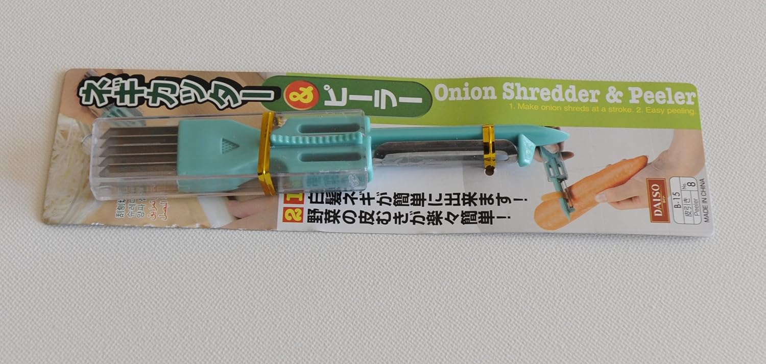 Onion shredder & peeler(good for onions, spring onions and carrots