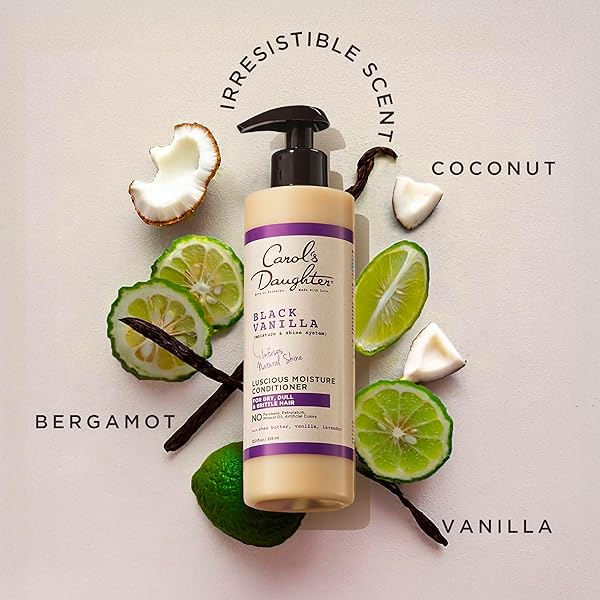 CAROL’S DAUGHTER BLACK VANILLA MOISTURE SULFATE FREE CONDITIONER FOR CURLY, WAVY OR NATURAL HAIR, MOISTURIZING HAIR CARE FOR DRY, DAMAGED HAIR, 12 FL OZ
