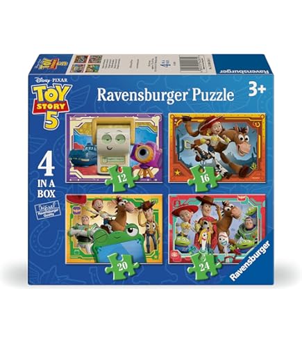 Amazon.com: Ravensburger Toy Story 5 4x42 Piece Bumper Puzzle Pack