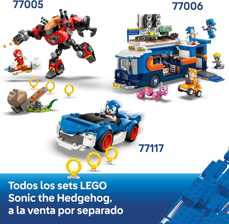 Sonic The Hedgehog: Carro Prateado do Knuckles vs Monster Truck 77118