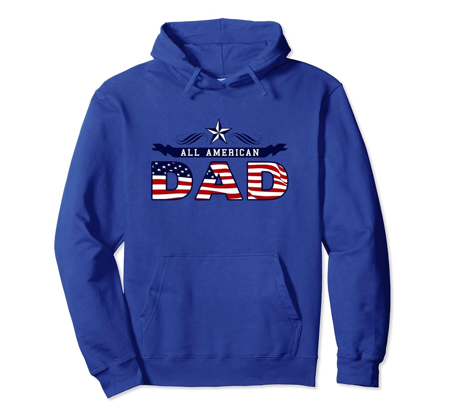 All American Dad Fathers Day 4th of July Hoodie Gift-anz