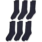 Jefferies Socks boys Seamless Half Cushion Sport Crew Socks 6 Pair PackSocks